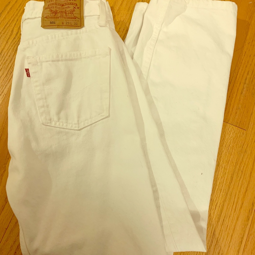 Levi’s 501 White Jeans